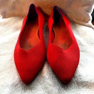 Red Pointed Toe Rothy’s